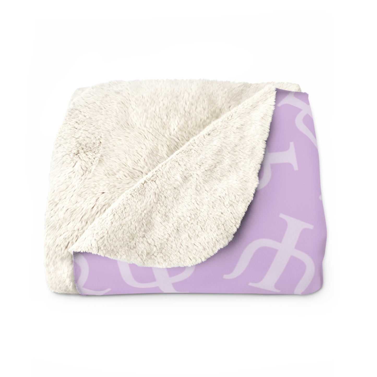 Lavender Psych Symbol Sherpa Blanket