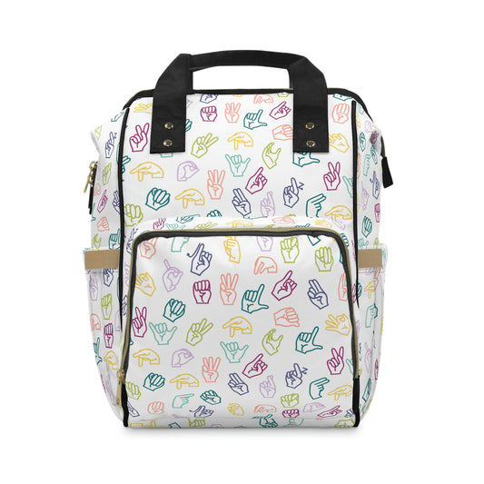 Muted Rainbow ASL Backpack
