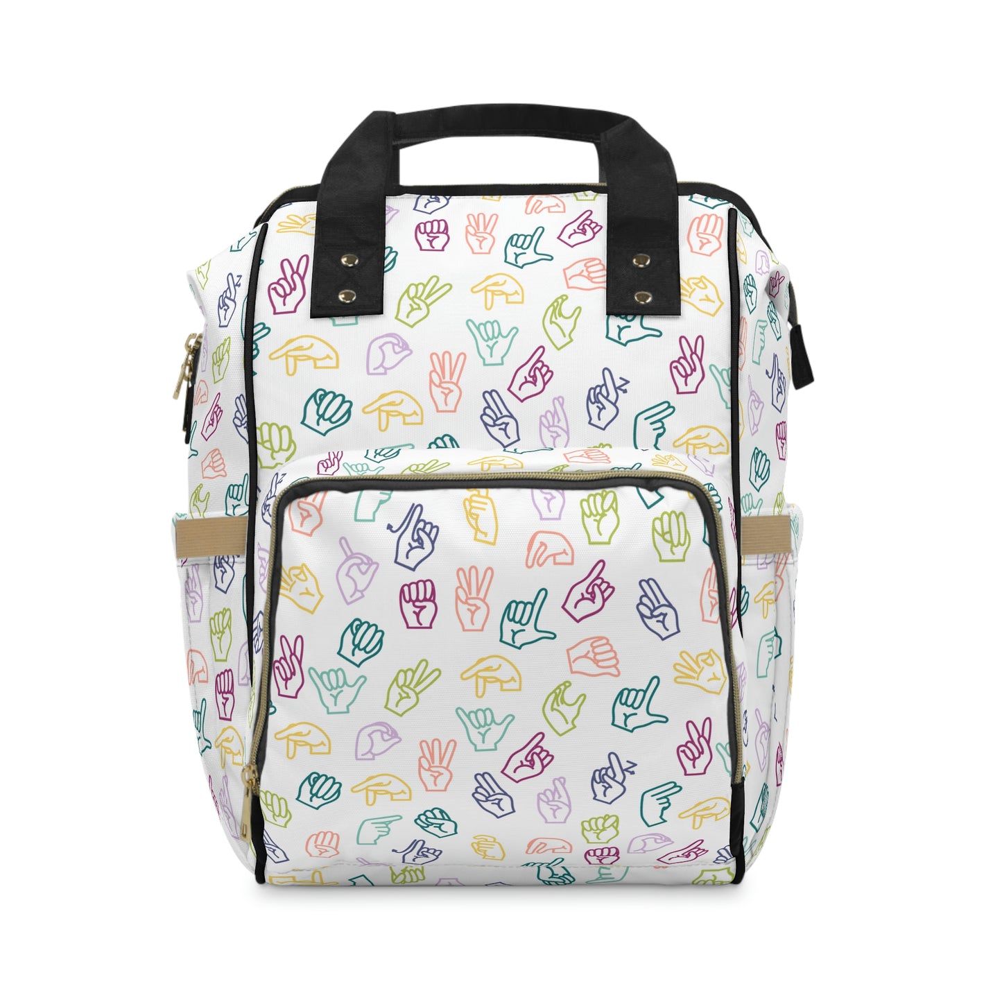 Muted Rainbow ASL Backpack
