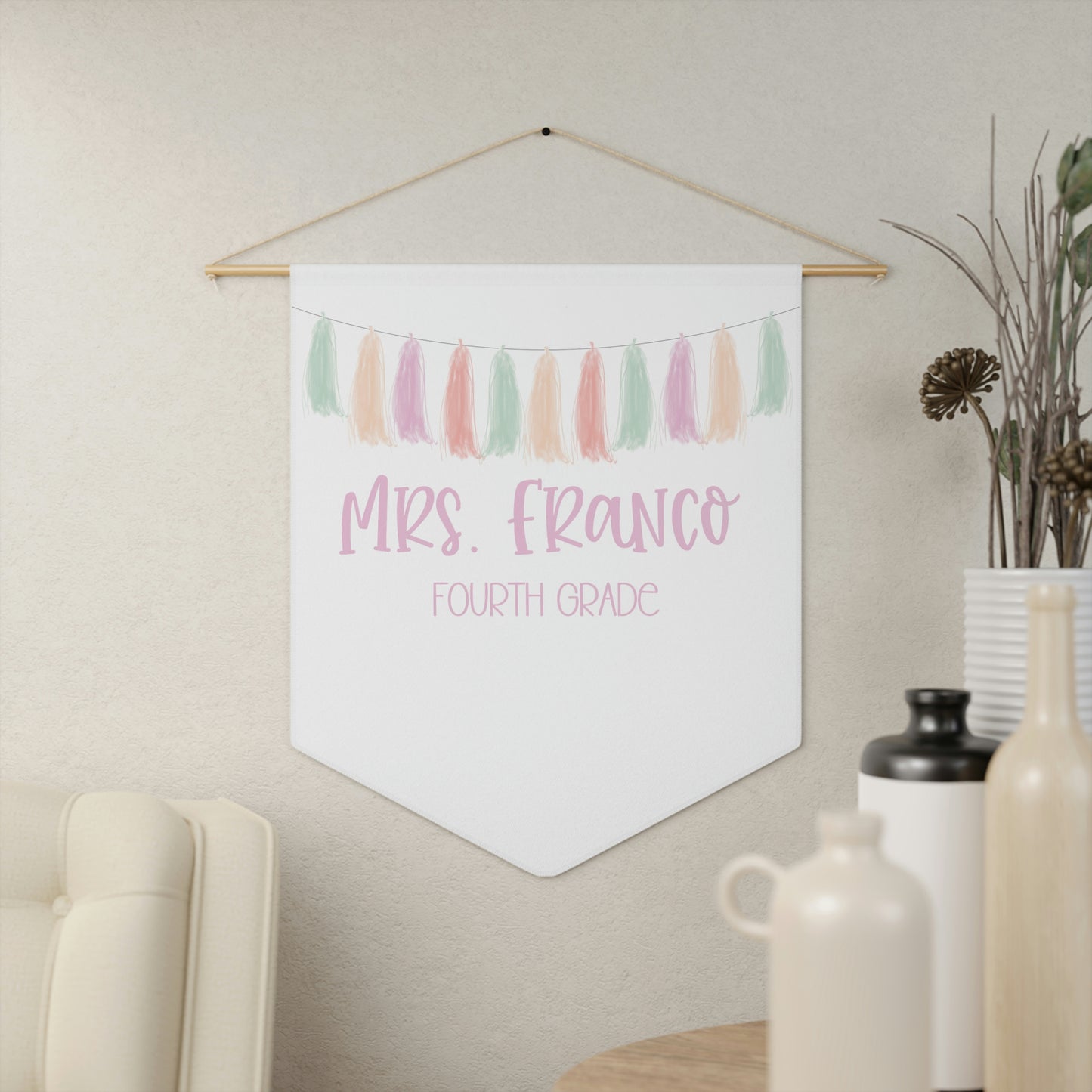 Custom Tassel Pennant (18 x 21 in)