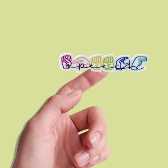 Speech ASL Sticker – Play Therapy Creative