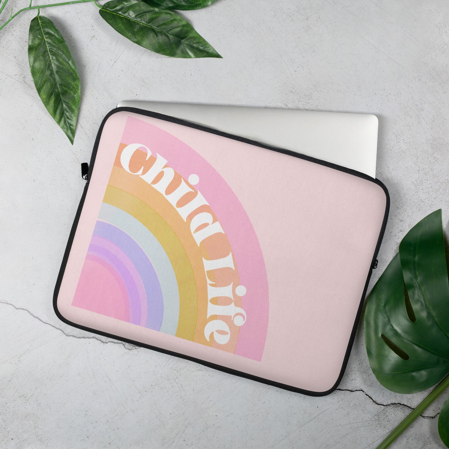 Bright Rainbow Child Life Laptop Sleeve