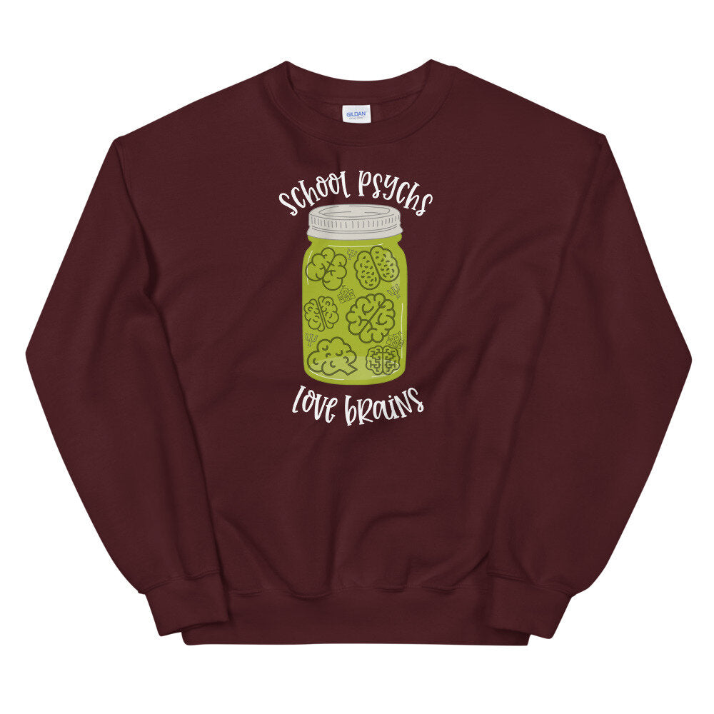 School Psychs Love Brains Pullover