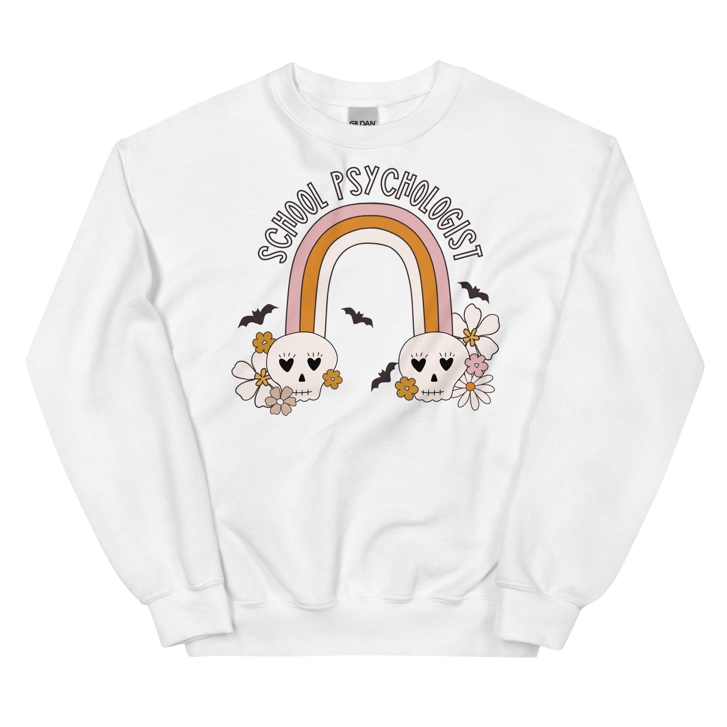 Custom Skull Rainbow Pullover