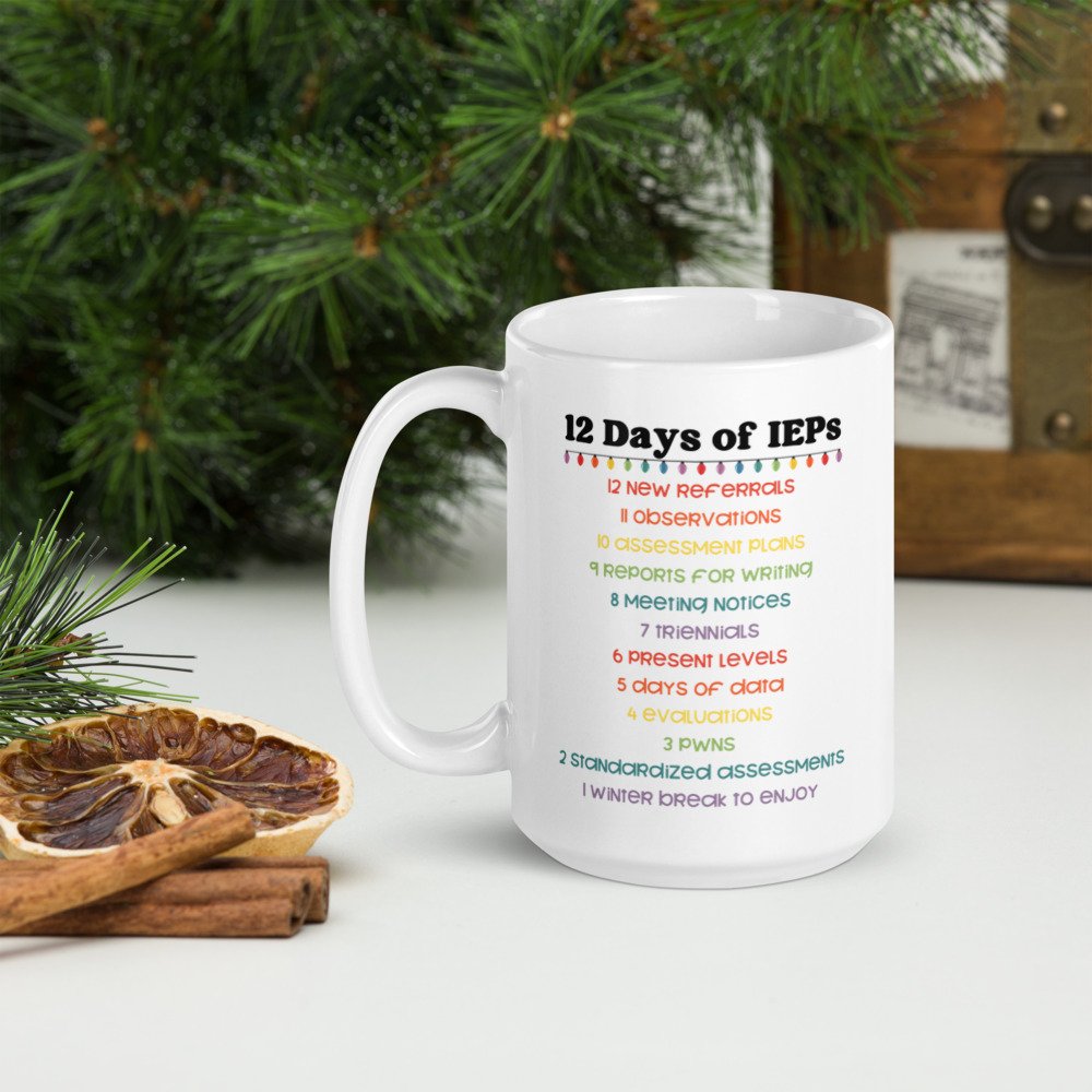 12 Days of IEPs 15 oz. Mug