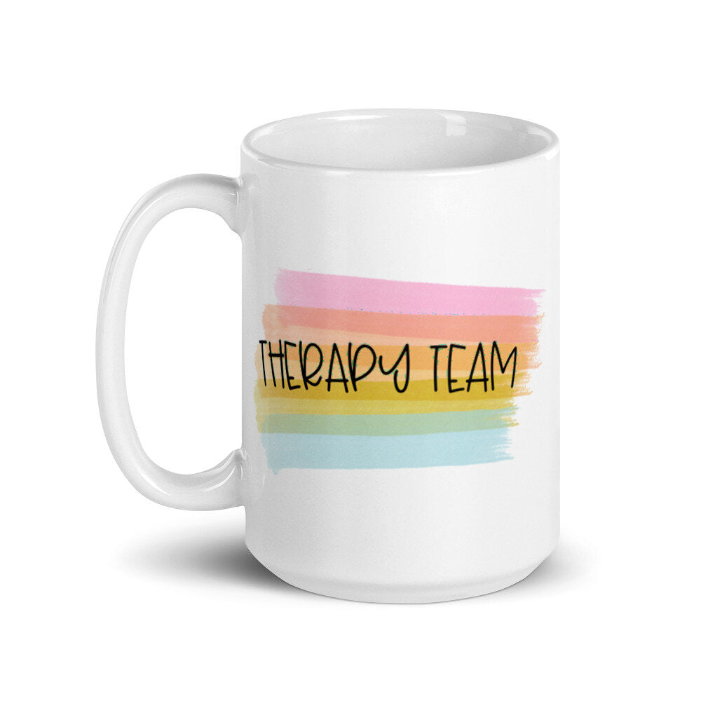Therapy Team Rainbow Mug
