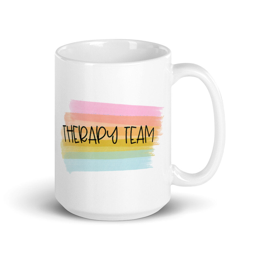 Therapy Team Rainbow Mug