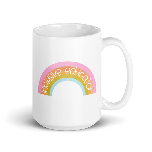Inclusive Educator Rainbow Mug