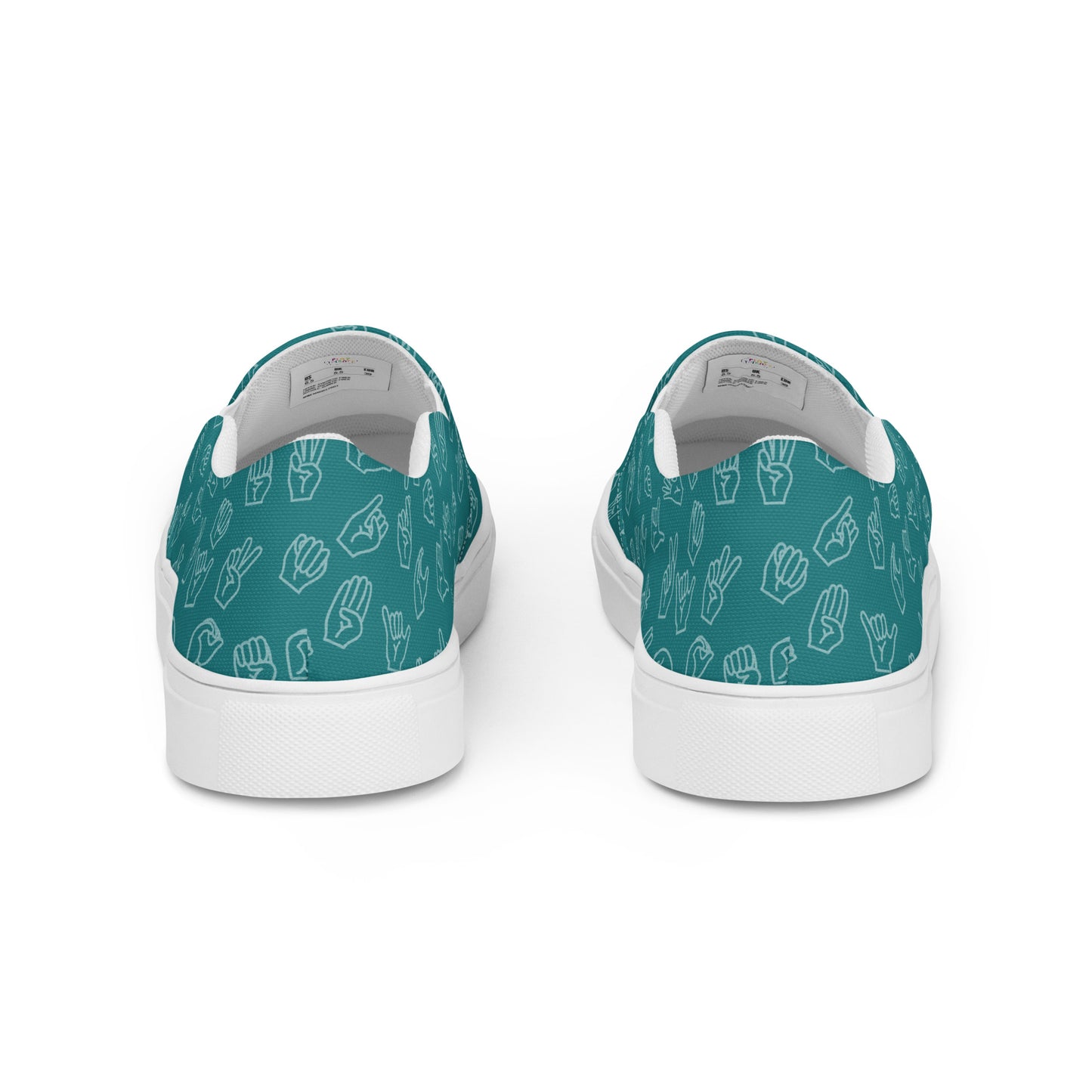 Teal ASL Slip-on Canvas Shoes (Women's Sizes)