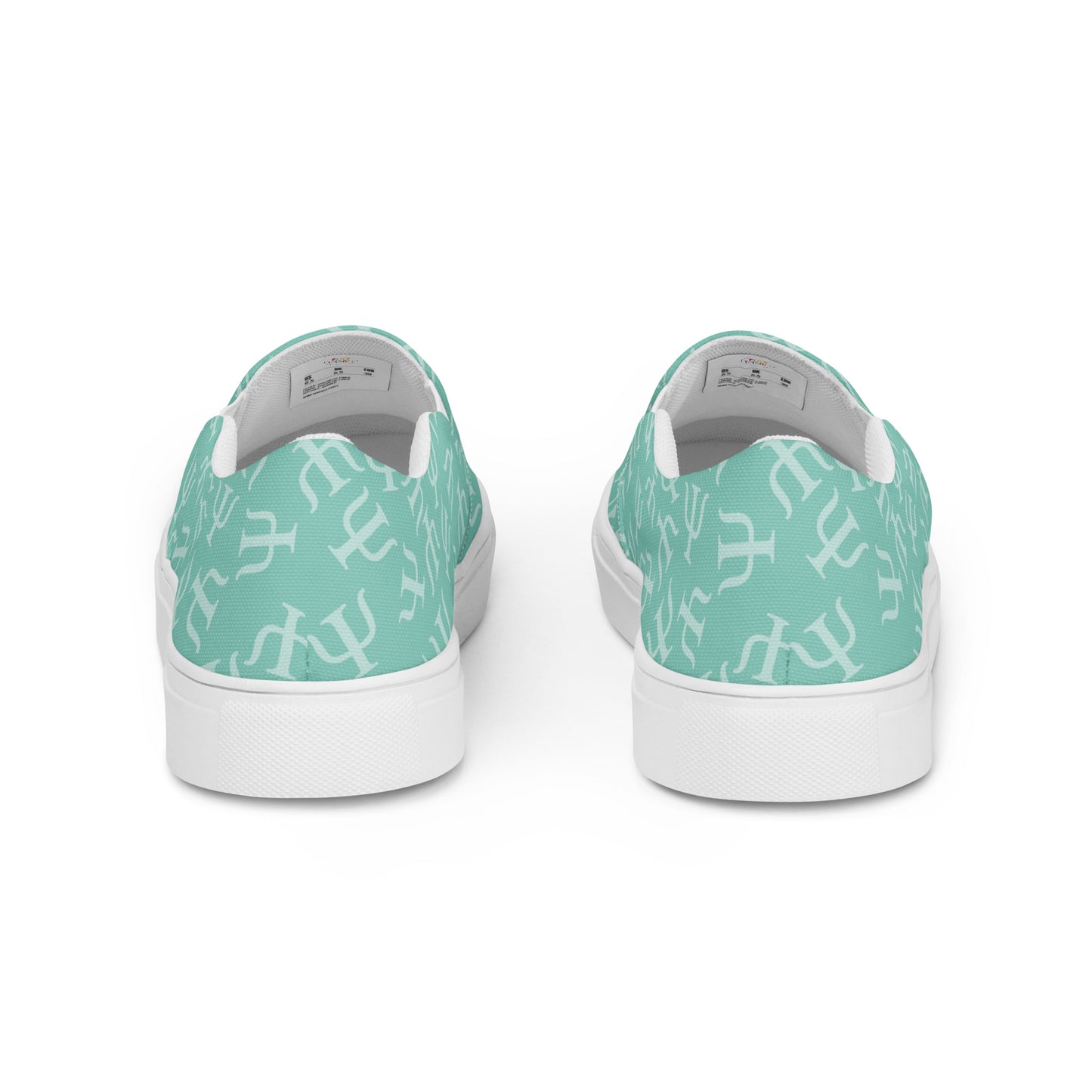 Mint Psych Symbol Slip-on Canvas Shoes (Women's Sizes)