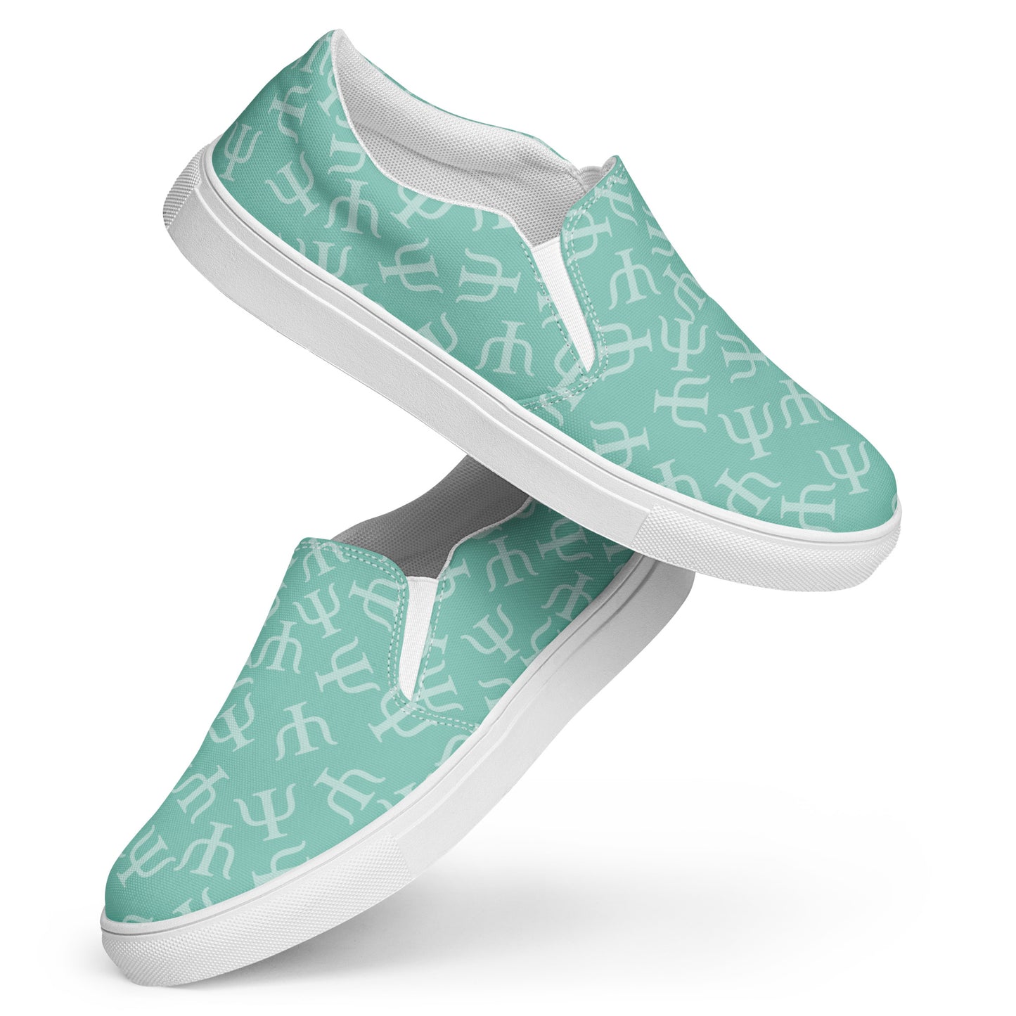 Mint Psych Symbol Slip-on Canvas Shoes (Women's Sizes)