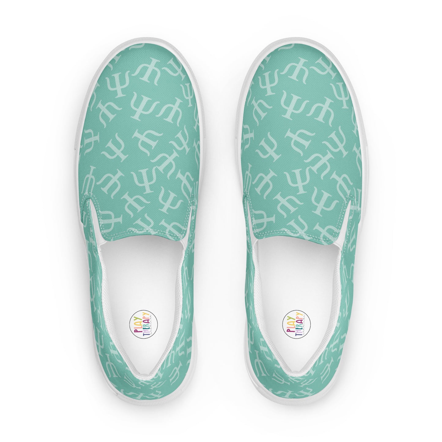 Mint Psych Symbol Slip-on Canvas Shoes (Women's Sizes)