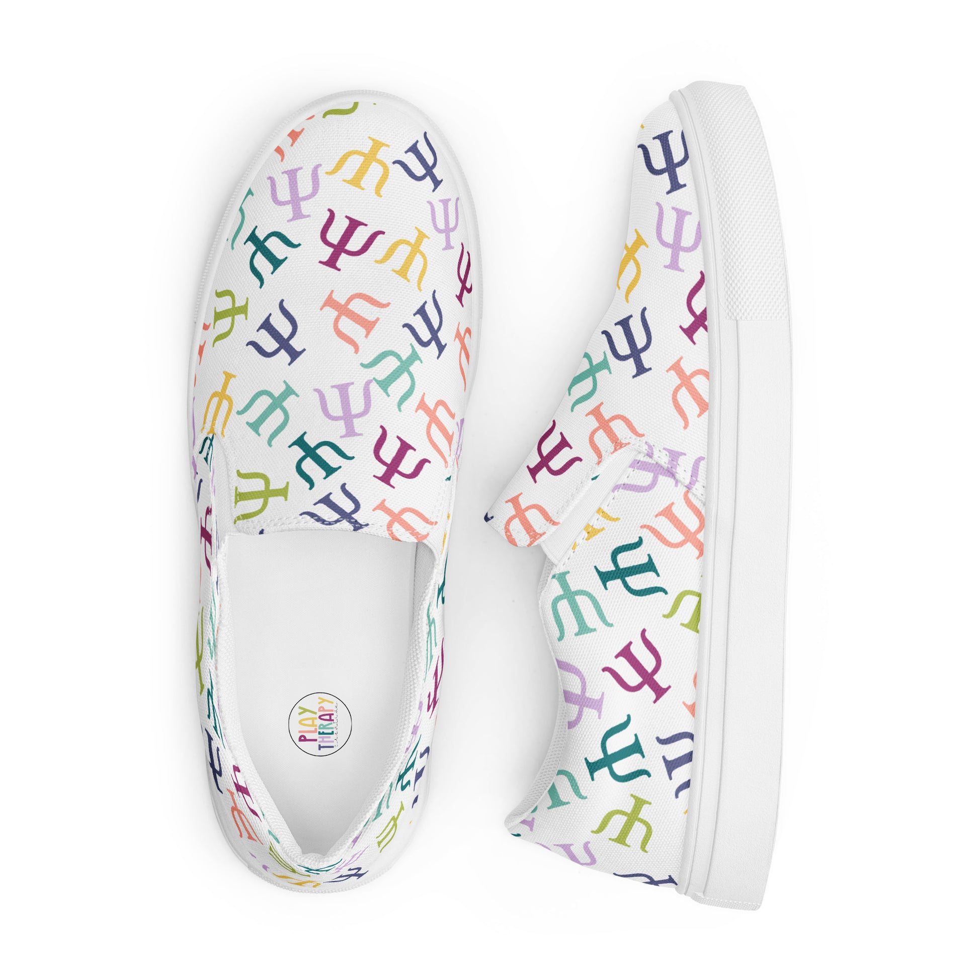 Teal Psych Symbol Slip-on Canvas Shoes (Women's Sizes) – Play Therapy  Creative