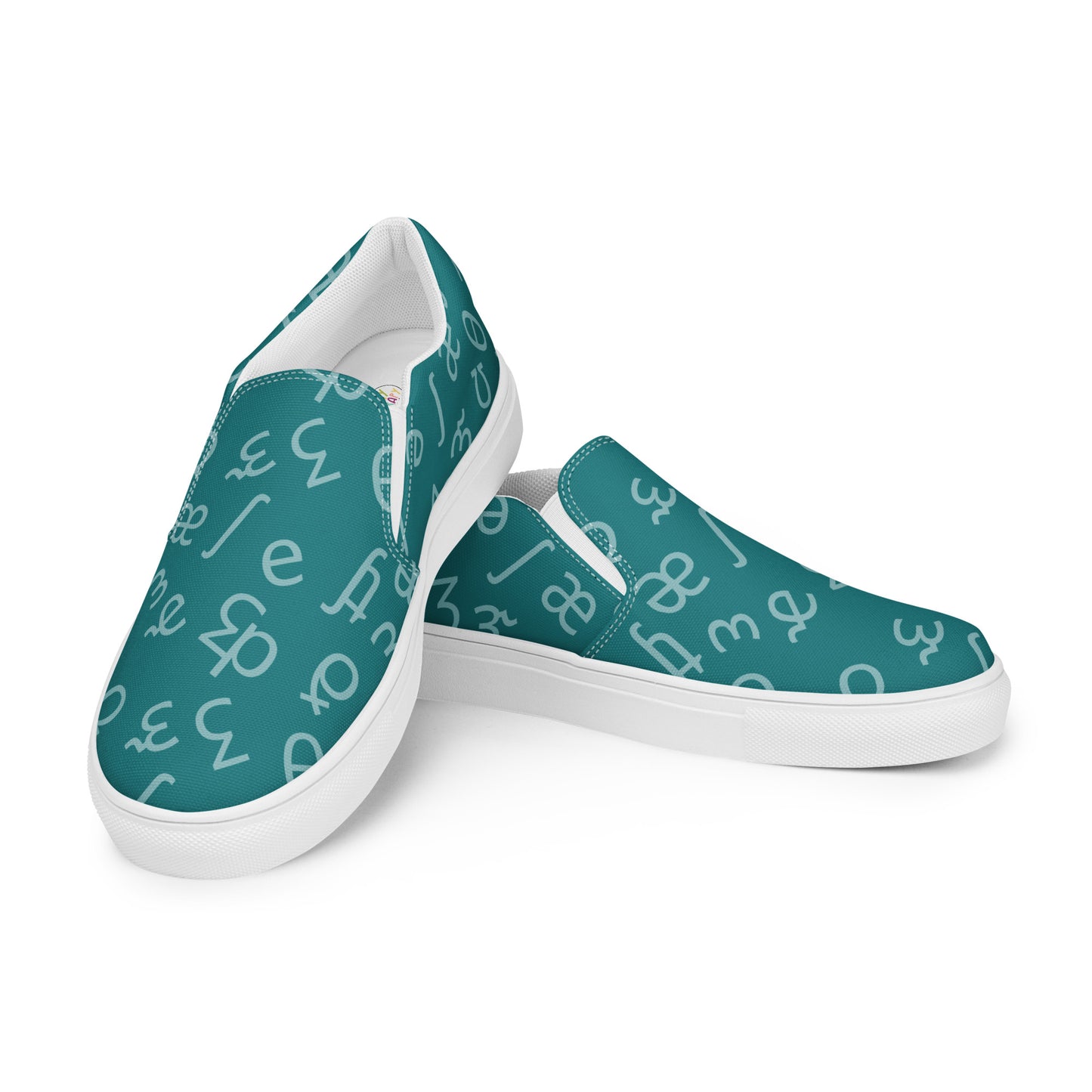 Teal IPA Slip-on Canvas Shoes (Women's Sizes)