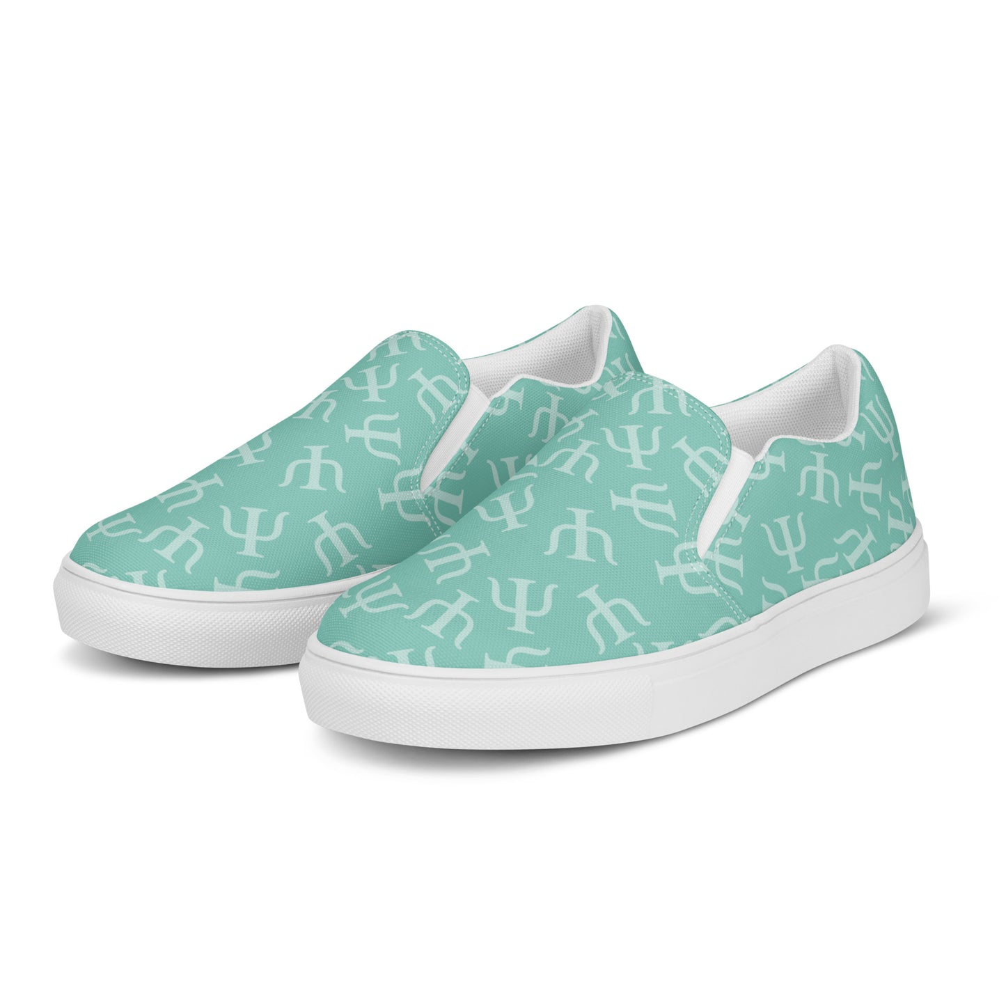 Mint Psych Symbol Slip-on Canvas Shoes (Women's Sizes)