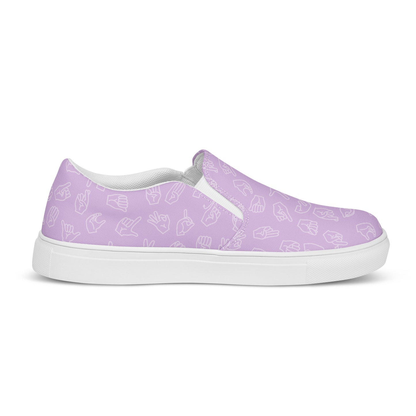 Lavender ASL Slip-on Canvas Shoes (Women's Sizes)