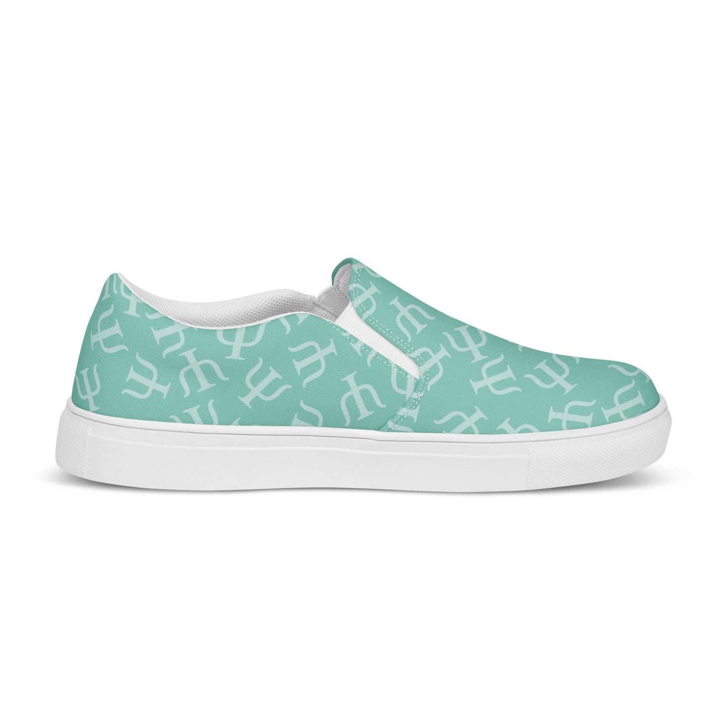 Mint Psych Symbol Slip-on Canvas Shoes (Women's Sizes)