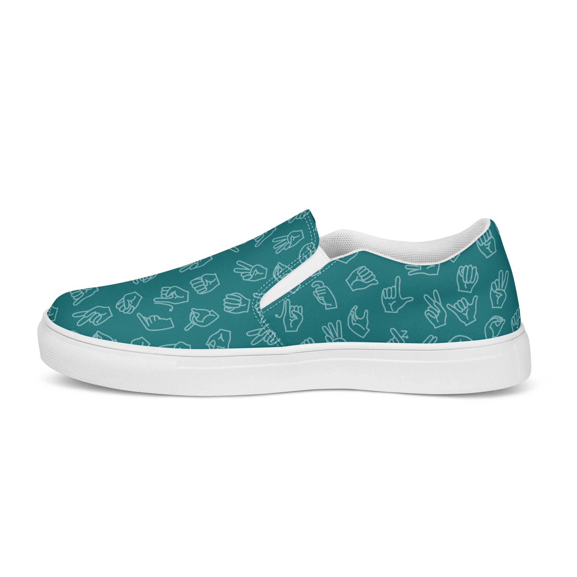 Teal on sale canvas shoes