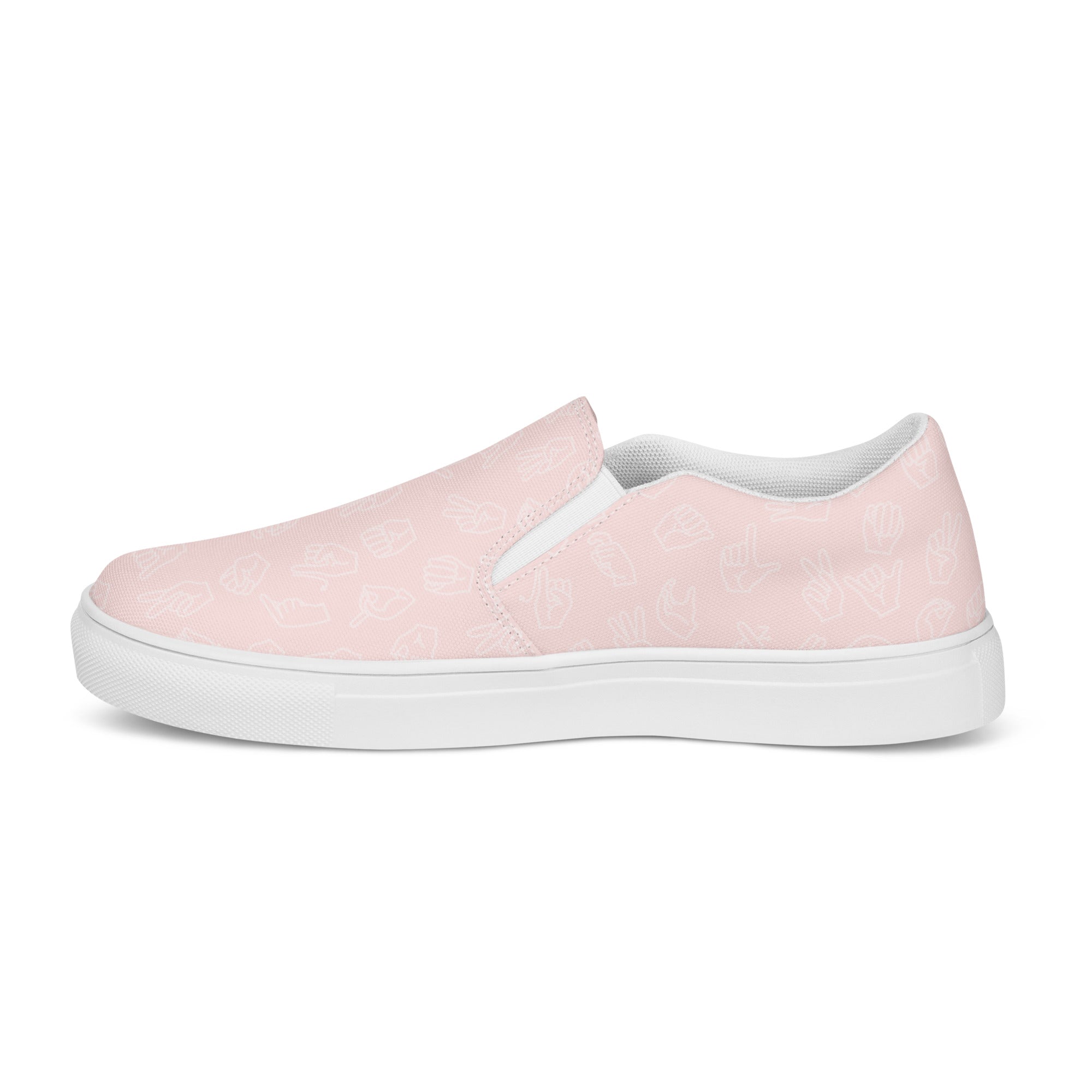 Womens pink slip on on sale sneakers